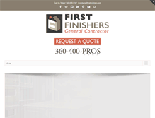 Tablet Screenshot of firstfinishers.com